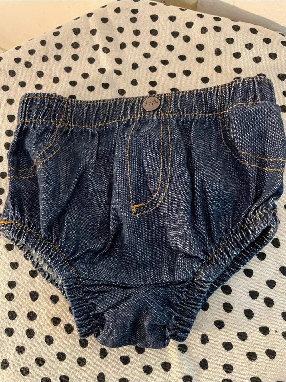 Wrangler Dark Blue Denim Baby Bloomers